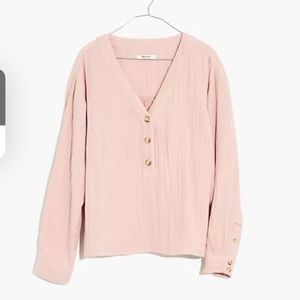NWT Madewell Lightspun Evert Top in Wisteria Dove